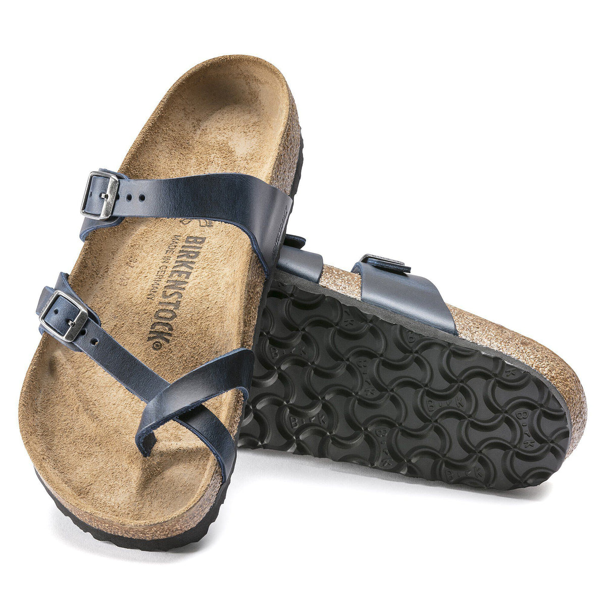 Mayari Oiled Leather in Color Blue | Birkenstock