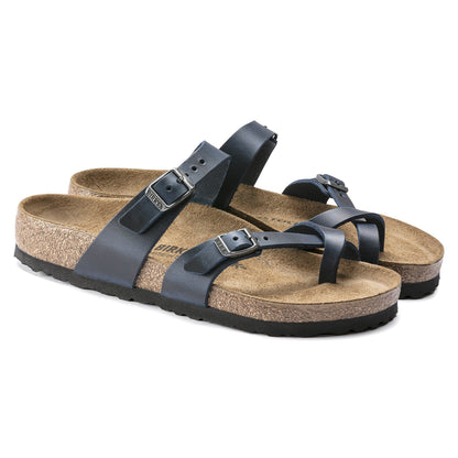 Mayari Oiled Leather in Color Blue | Birkenstock