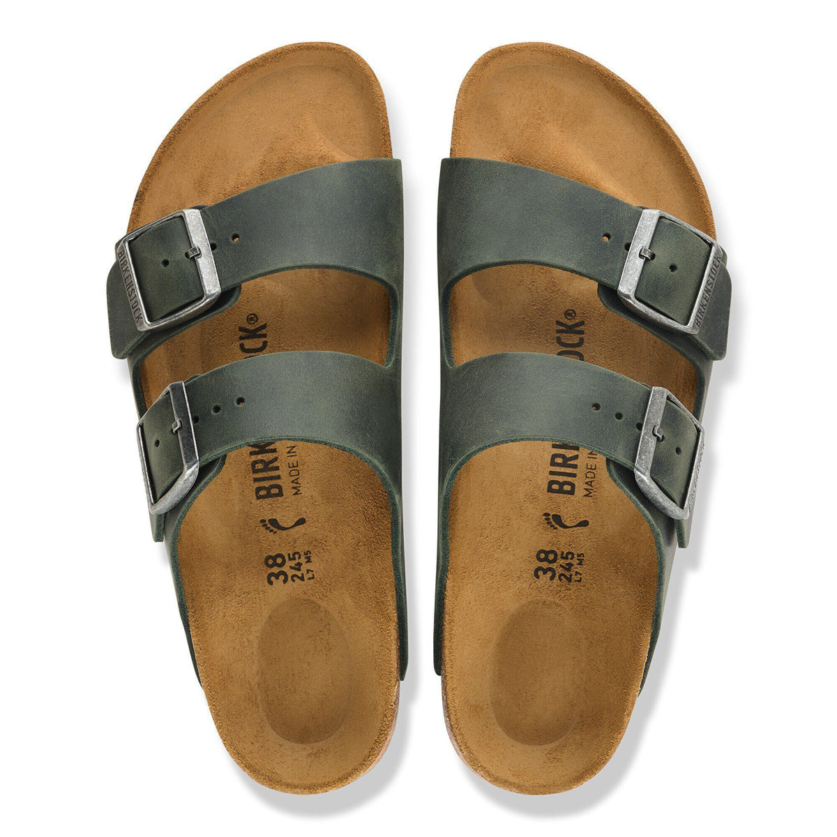 Arizona Oiled Leather in Color Thyme | Birkenstock