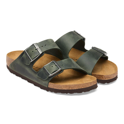 Arizona Oiled Leather in Color Thyme | Birkenstock