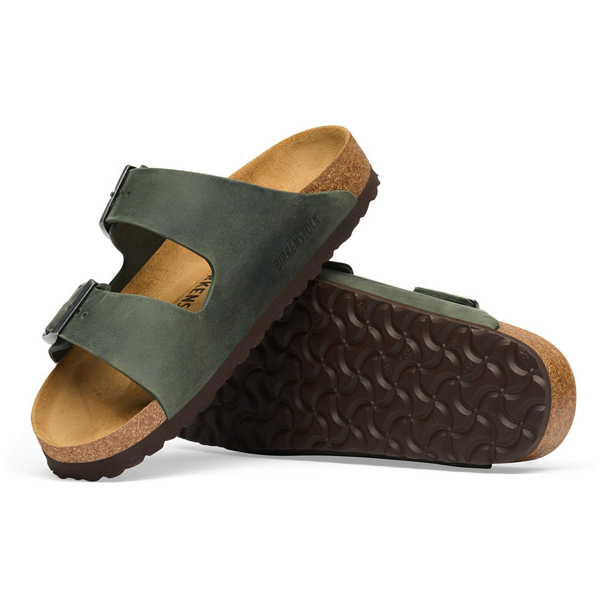 Arizona Oiled Leather in Color Thyme | Birkenstock