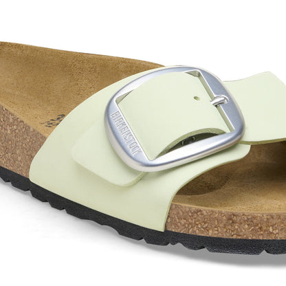 Madrid Big Buckle Nubuck Leather in Color Faded Lime | Birkenstock