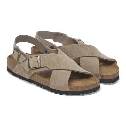 Tulum Soft Footbed Suede Nubuck in Color Taupe | Birkenstock