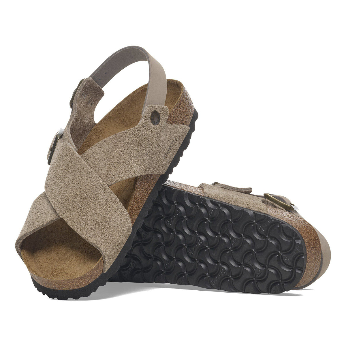 Tulum Soft Footbed Suede Nubuck in Color Taupe | Birkenstock
