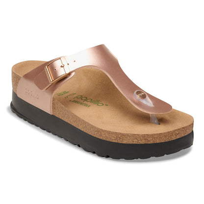 Gizeh Flex Platform Birko-Flor in Color Electric Metallic Copper | Birkenstock