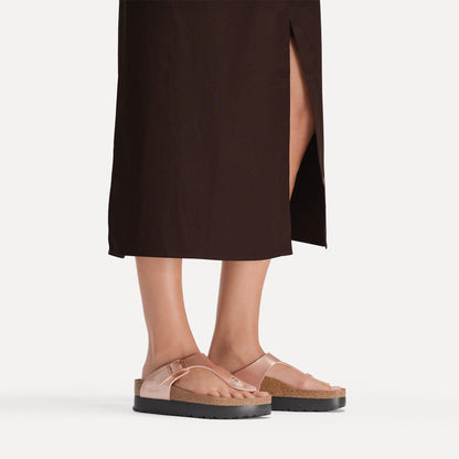 Gizeh Flex Platform Birko-Flor in Color Electric Metallic Copper | Birkenstock