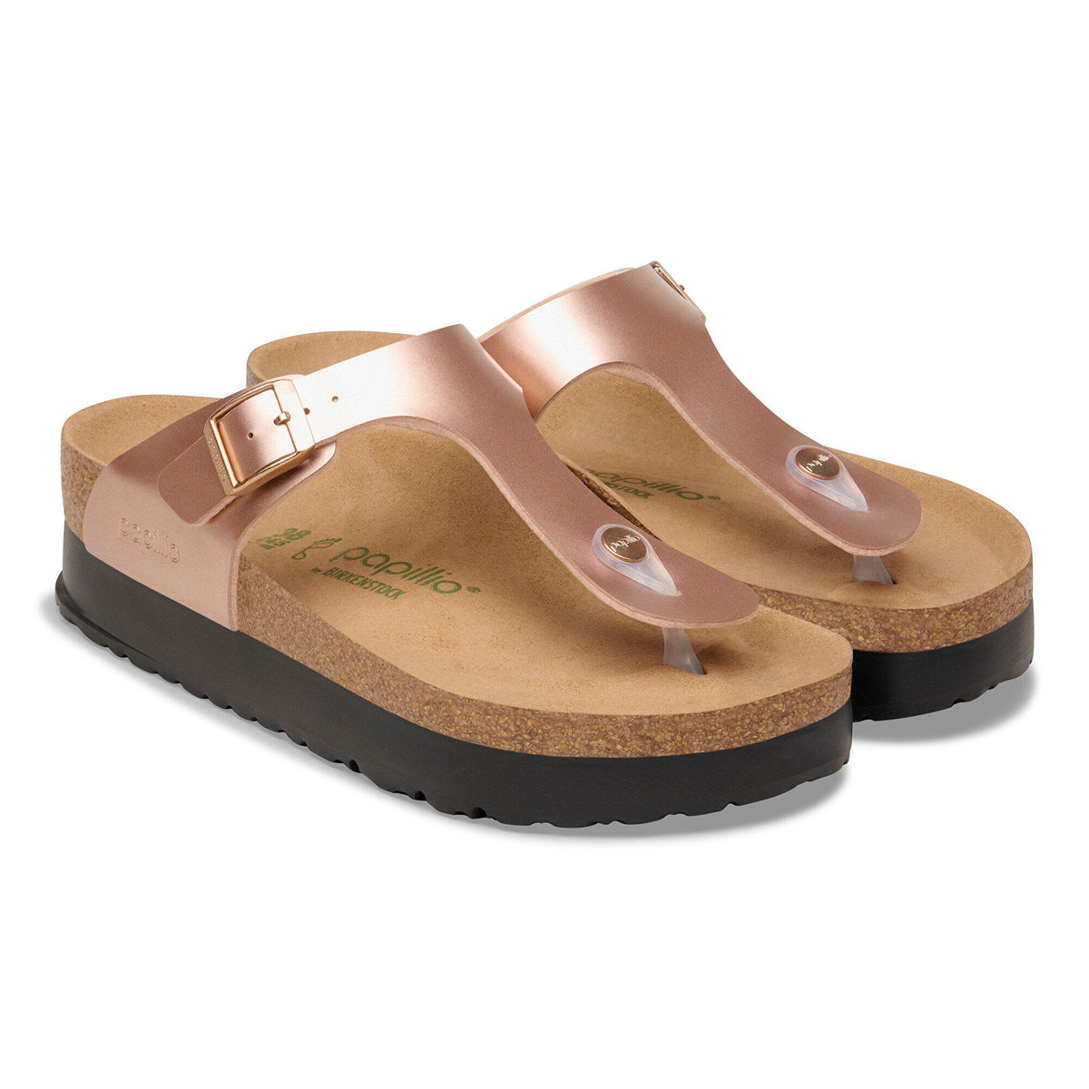 Gizeh Flex Platform Birko-Flor in Color Electric Metallic Copper | Birkenstock