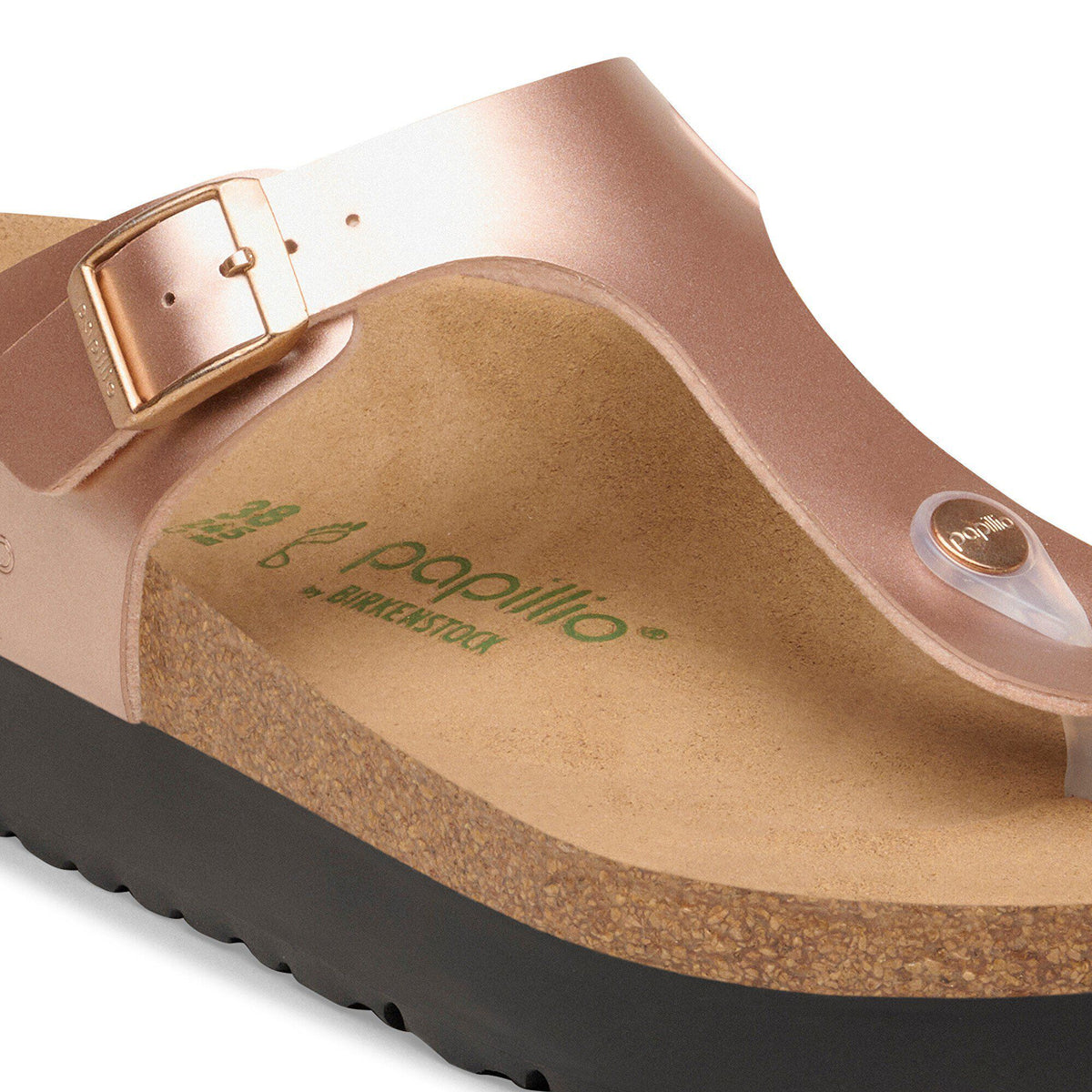 Gizeh Flex Platform Birko-Flor in Color Electric Metallic Copper | Birkenstock