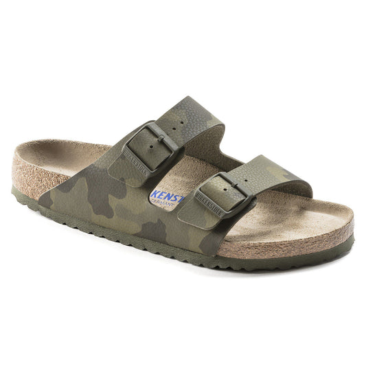 Arizona Soft Footbed Birko-Flor in Color Desert Soil Camo Green | Birkenstock