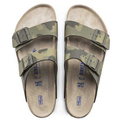 Arizona Soft Footbed Birko-Flor in Color Desert Soil Camo Green | Birkenstock