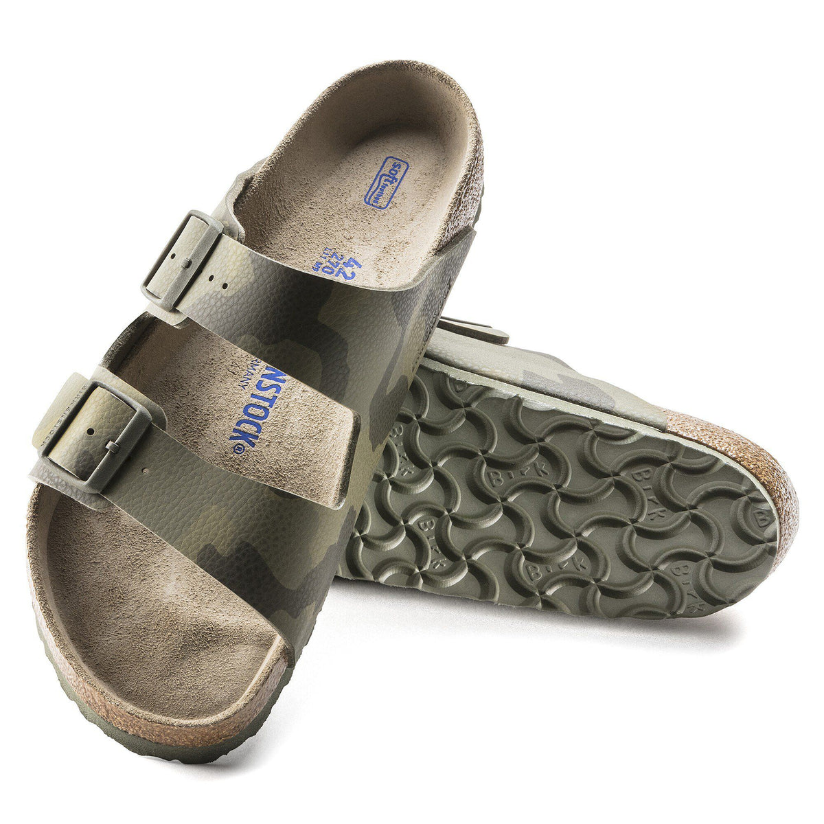 Arizona Soft Footbed Birko-Flor in Color Desert Soil Camo Green | Birkenstock
