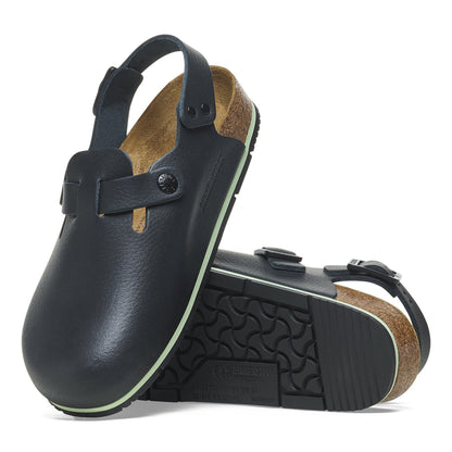 Tokio Pro Natural Coated Leather in Color Black | Birkenstock
