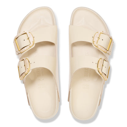 Arizona Big Buckle Pearl Natural Leather Patent in Color High Shine Ecru | Birkenstock
