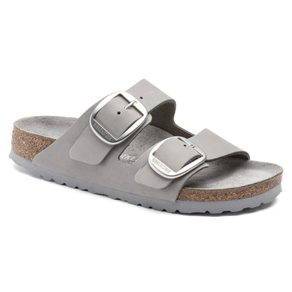 Arizona Big Buckle Nubuck Leather in Color Dove Gray | Birkenstock