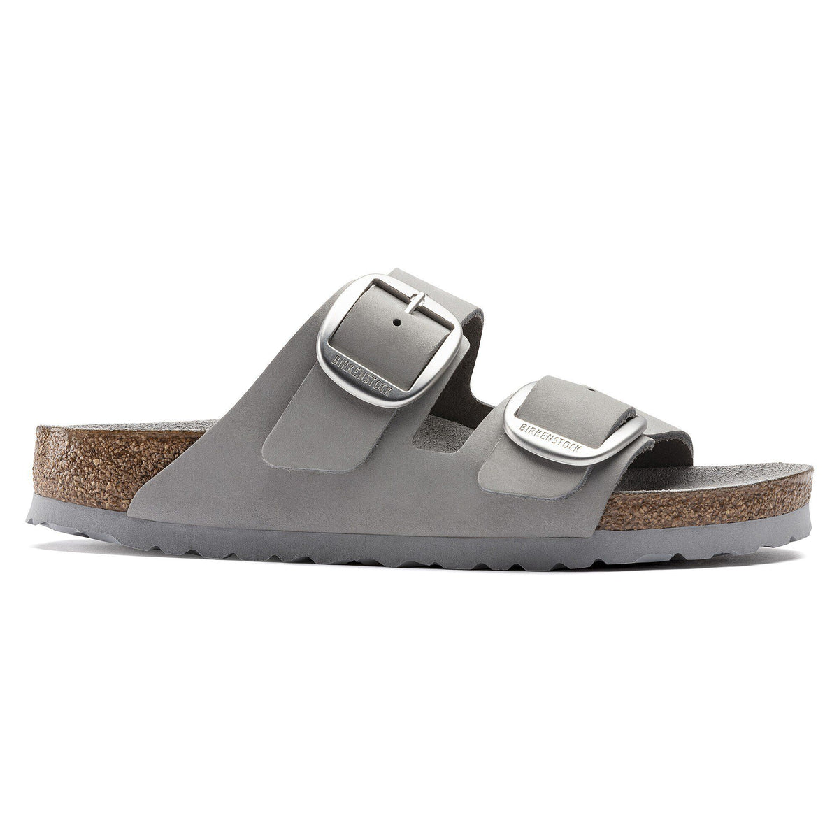 Arizona Big Buckle Nubuck Leather in Color Dove Gray | Birkenstock