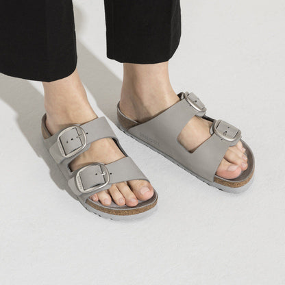 Arizona Big Buckle Nubuck Leather in Color Dove Gray | Birkenstock