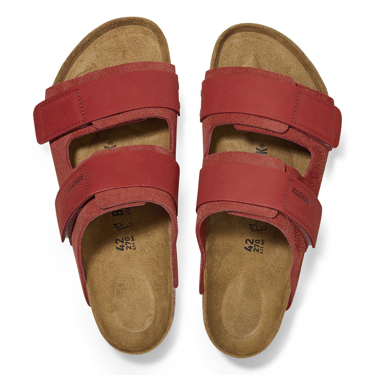 Uji Nubuck-Suede Leather in Color Sienna Red | Birkenstock