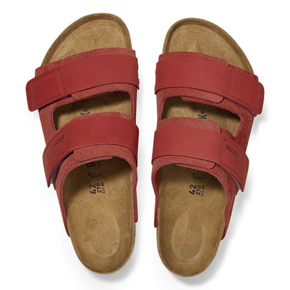 Uji Nubuck-Suede Leather in Color Sienna Red | Birkenstock