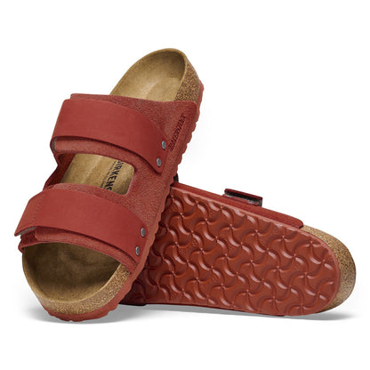 Uji Nubuck-Suede Leather in Color Sienna Red | Birkenstock