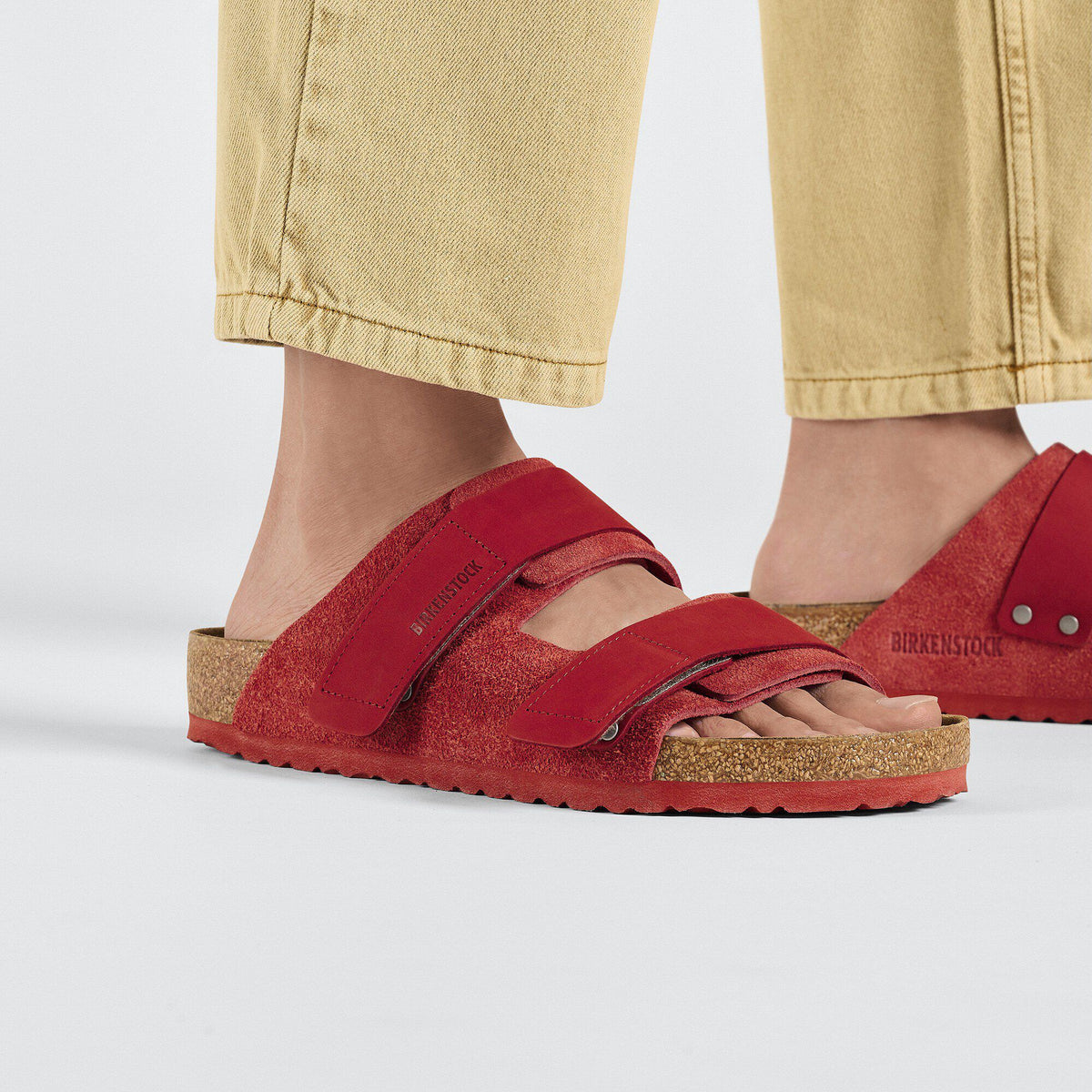 Uji Nubuck-Suede Leather in Color Sienna Red | Birkenstock