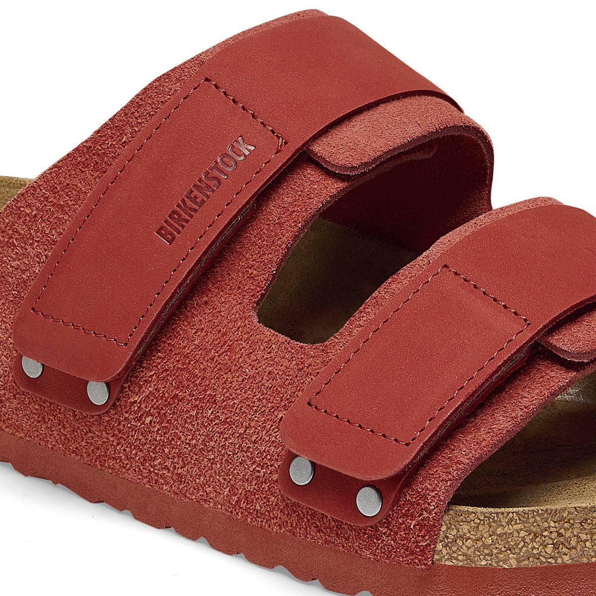 Uji Nubuck-Suede Leather in Color Sienna Red | Birkenstock