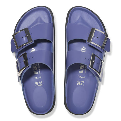 Arizona Droplet Buckle Natural Leather Patent in Color High Shine Purple Dusk | Birkenstock