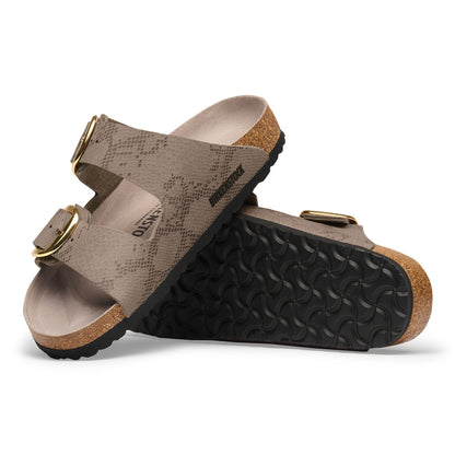 Arizona Big Buckle Synthetics in Color Python Gray Taupe | Birkenstock
