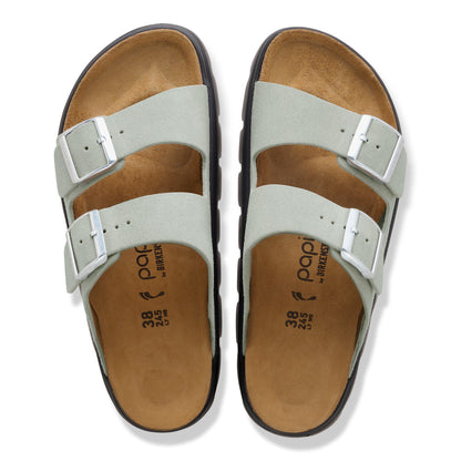 Arizona Chunky Suede Leather in Color Pure Sage | Birkenstock