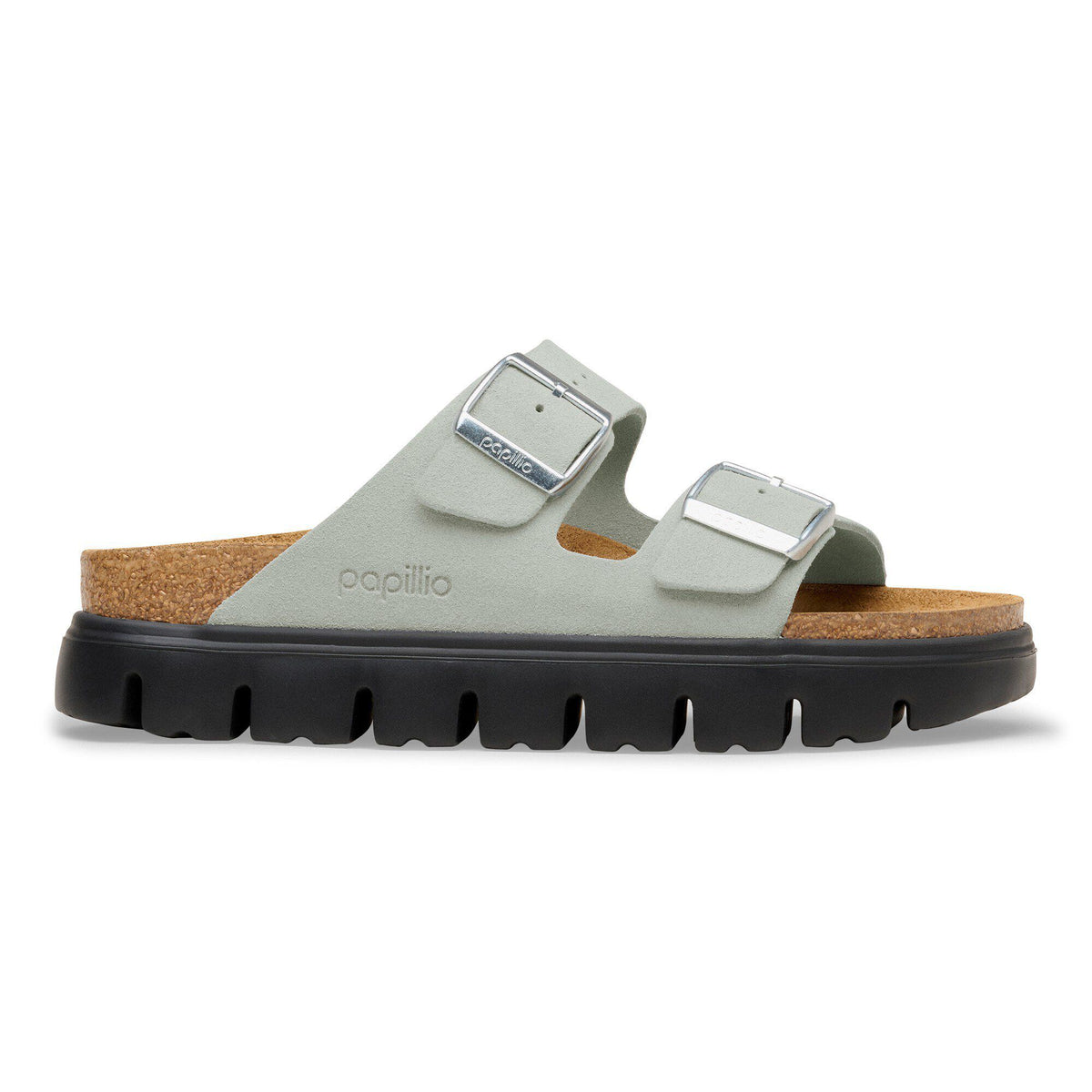 Arizona Chunky Suede Leather in Color Pure Sage | Birkenstock