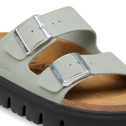 Arizona Chunky Suede Leather in Color Pure Sage | Birkenstock