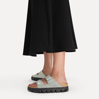 Arizona Chunky Suede Leather in Color Pure Sage | Birkenstock