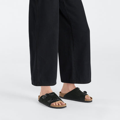 Zürich Tech Suede Leather in Color Black | Birkenstock
