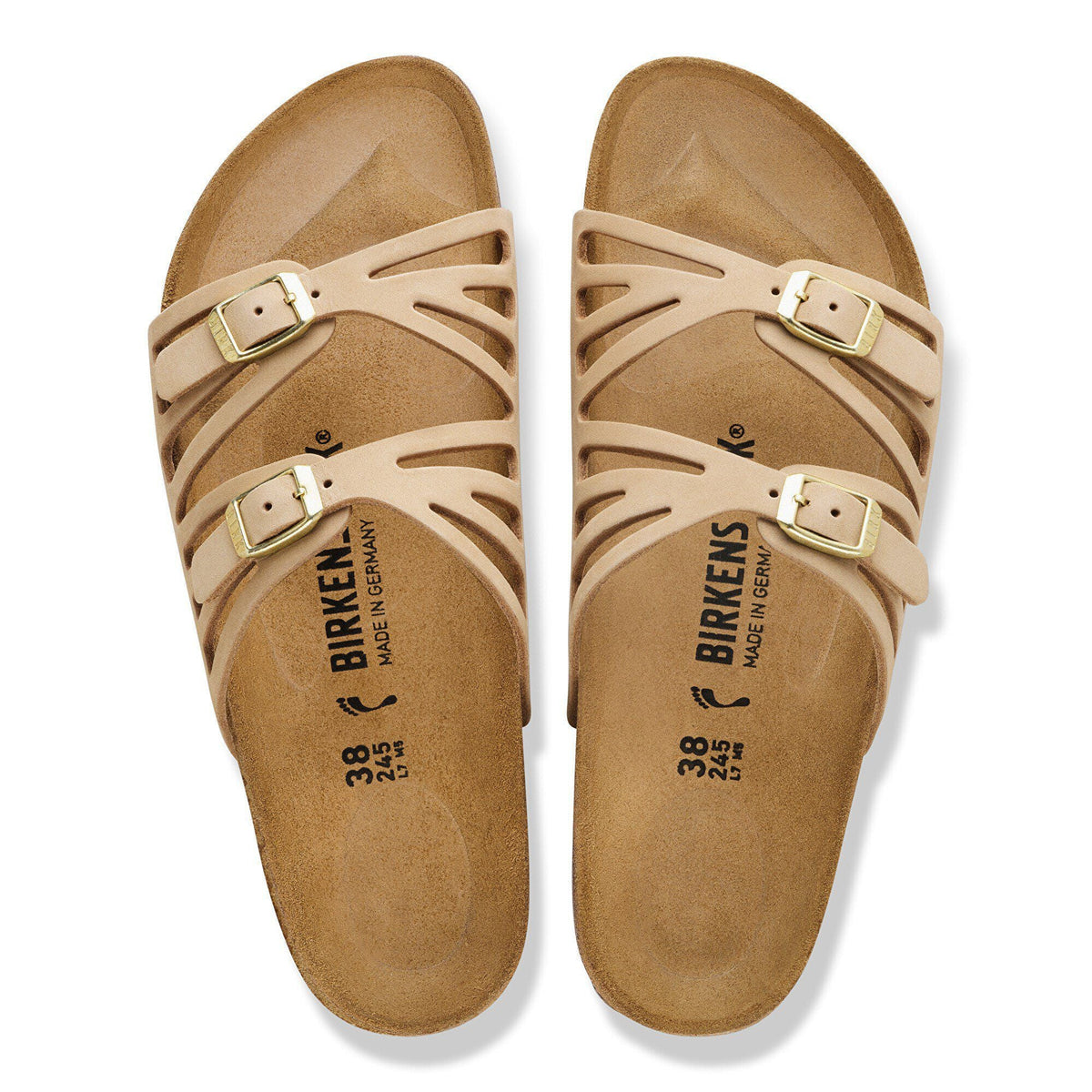 Granada Nubuck Leather in Color Sandcastle | Birkenstock