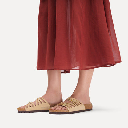 Granada Nubuck Leather in Color Sandcastle | Birkenstock