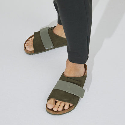 Kyoto Suede Leather in Color Thyme | Birkenstock