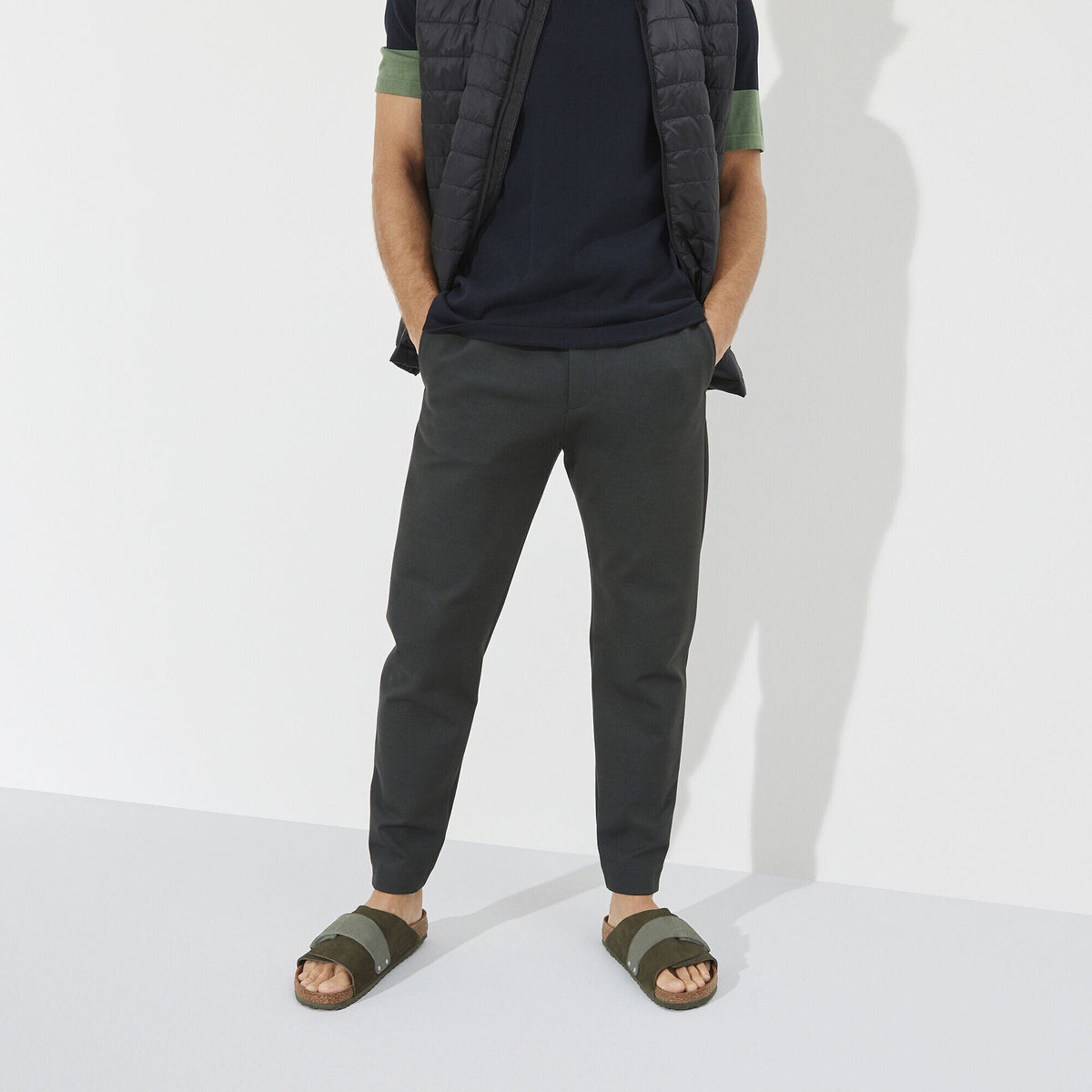 Kyoto Suede Leather in Color Thyme | Birkenstock