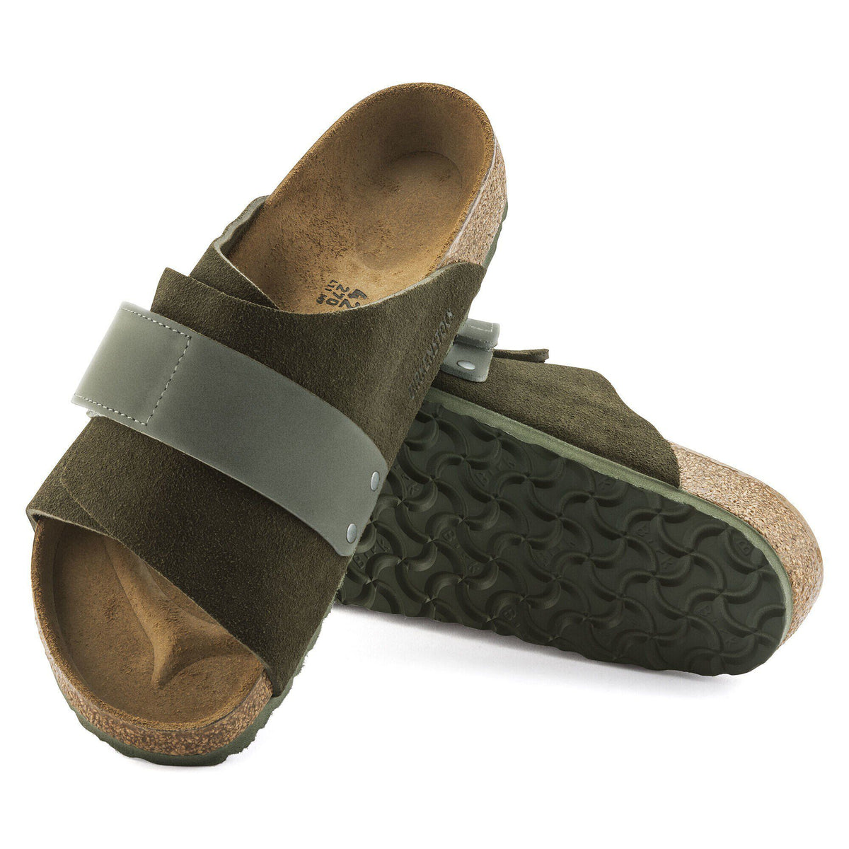 Kyoto Suede Leather in Color Thyme | Birkenstock