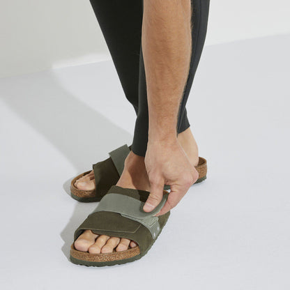 Kyoto Suede Leather in Color Thyme | Birkenstock
