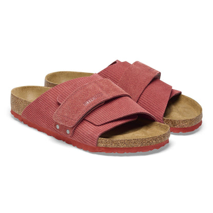 Kyoto Suede Embossed in Color Corduroy Sienna Red | Birkenstock