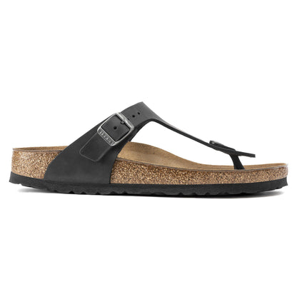 Gizeh Oiled Leather in Color Black | Birkenstock