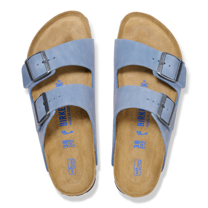 Arizona Soft Footbed Oiled Leather in Color Elemental Blue | Birkenstock