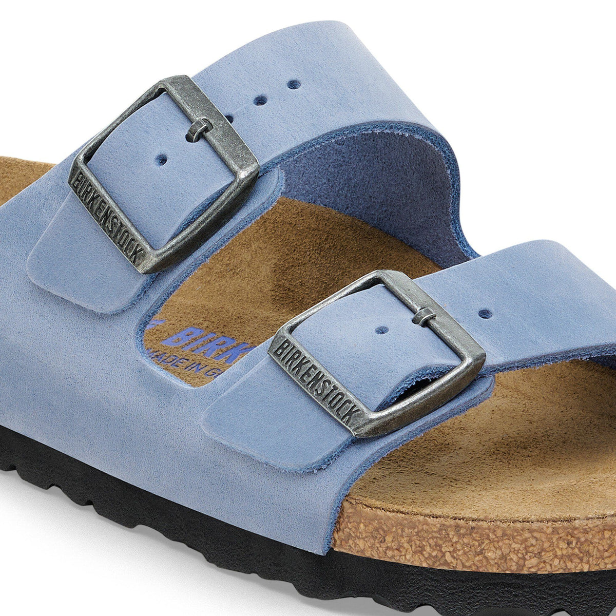 Arizona Soft Footbed Oiled Leather in Color Elemental Blue | Birkenstock