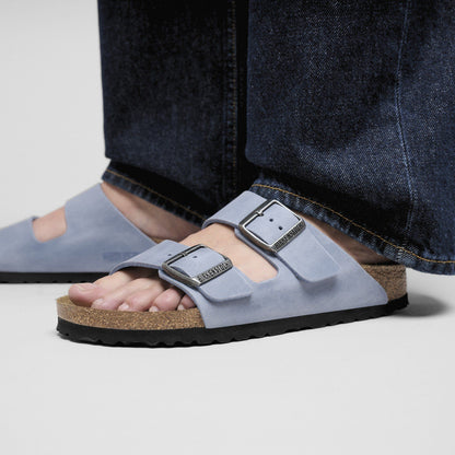 Arizona Soft Footbed Oiled Leather in Color Elemental Blue | Birkenstock