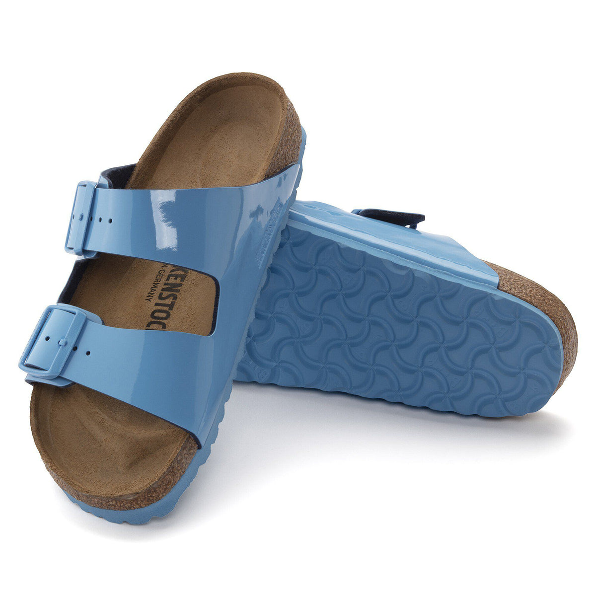 Arizona Birko-Flor Patent in Color Patent Sky Blue | Birkenstock