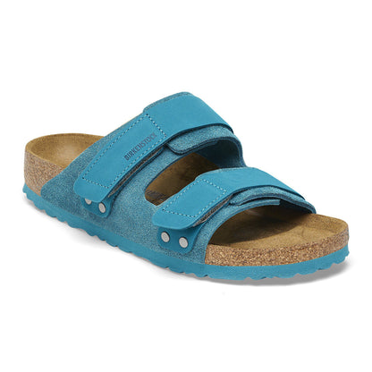 Uji Nubuck-Suede Leather in Color Deep Turquoise | Birkenstock