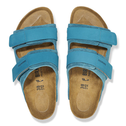 Uji Nubuck-Suede Leather in Color Deep Turquoise | Birkenstock