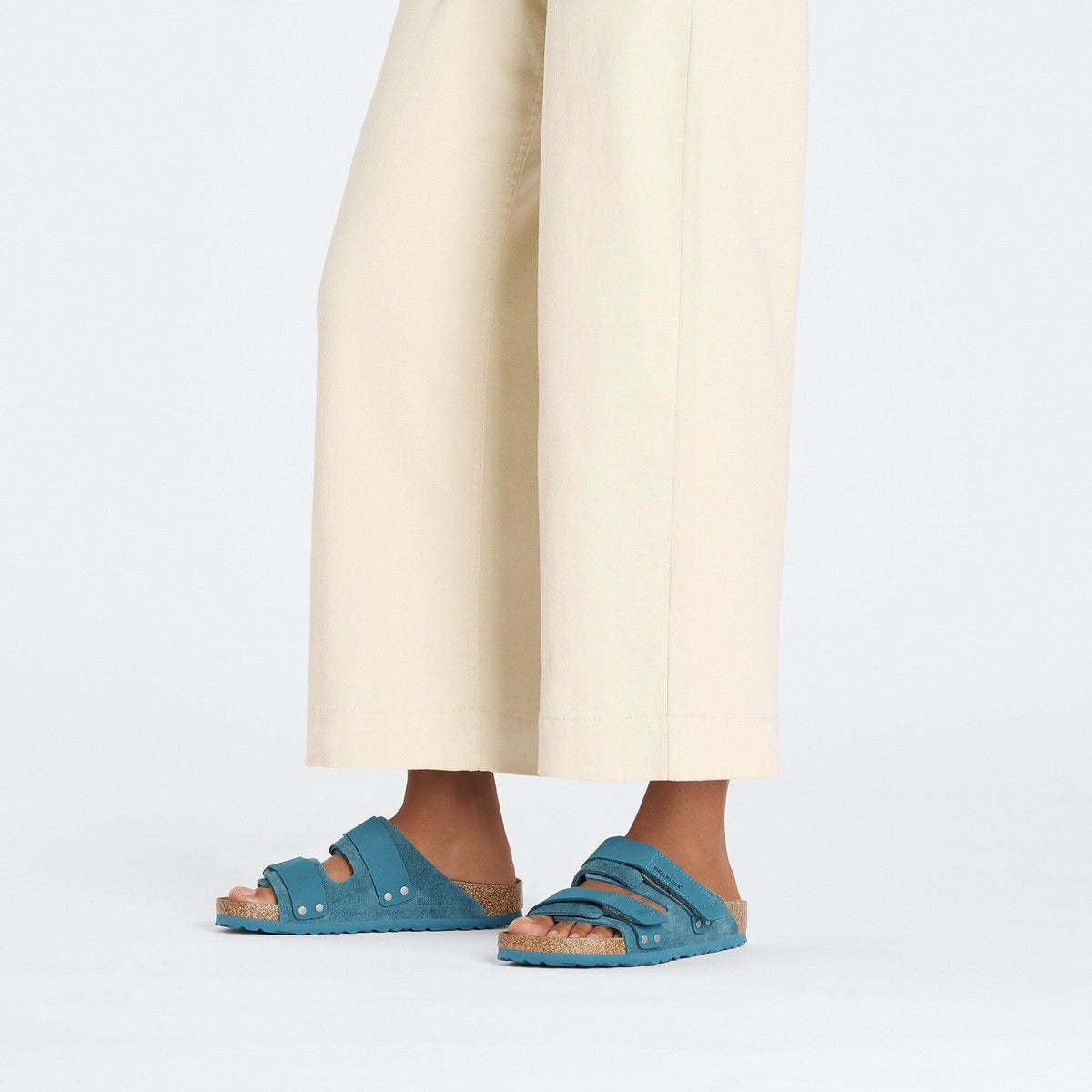 Uji Nubuck-Suede Leather in Color Deep Turquoise | Birkenstock