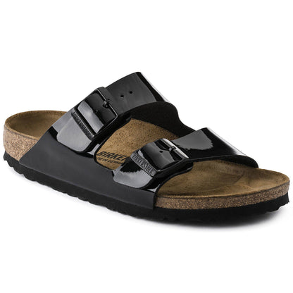 Arizona Birko-Flor Patent in Color Black Patent | Birkenstock