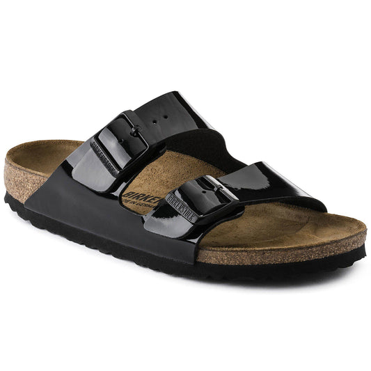 Arizona Birko-Flor Patent in Color Black Patent | Birkenstock