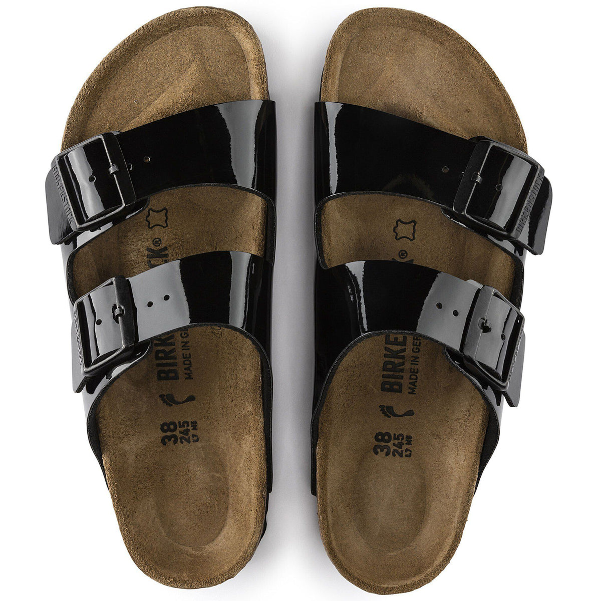 Arizona Birko-Flor Patent in Color Black Patent | Birkenstock